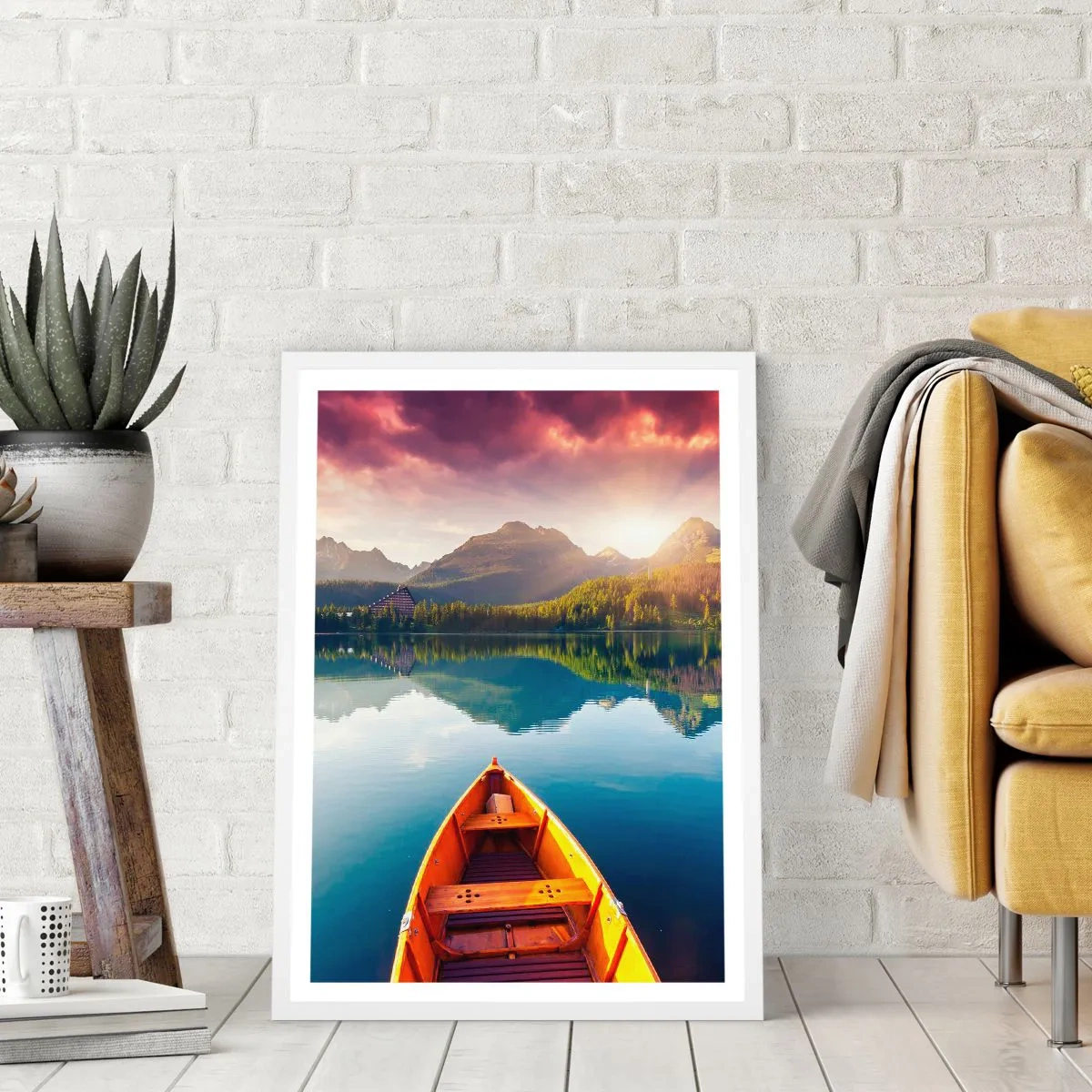 Poster in white frmae - Nothing against Nature - 30x40 cm