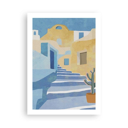 Poster - Day in an Arabic City - 50x70 cm