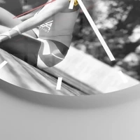 Clock face with lines