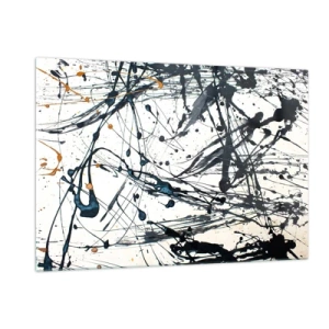 Glass picture - Expressionist Abstract - 120x80 cm