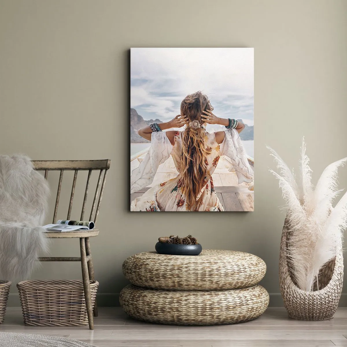 Canvas picture - On the Way to Happiness - 55x100 cm