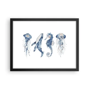 Poster in black frame - Sea Quirks - 40x30 cm