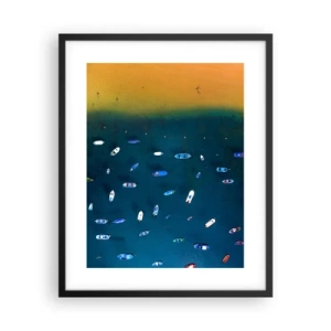 Poster in black frame - Holiday Game - 40x50 cm