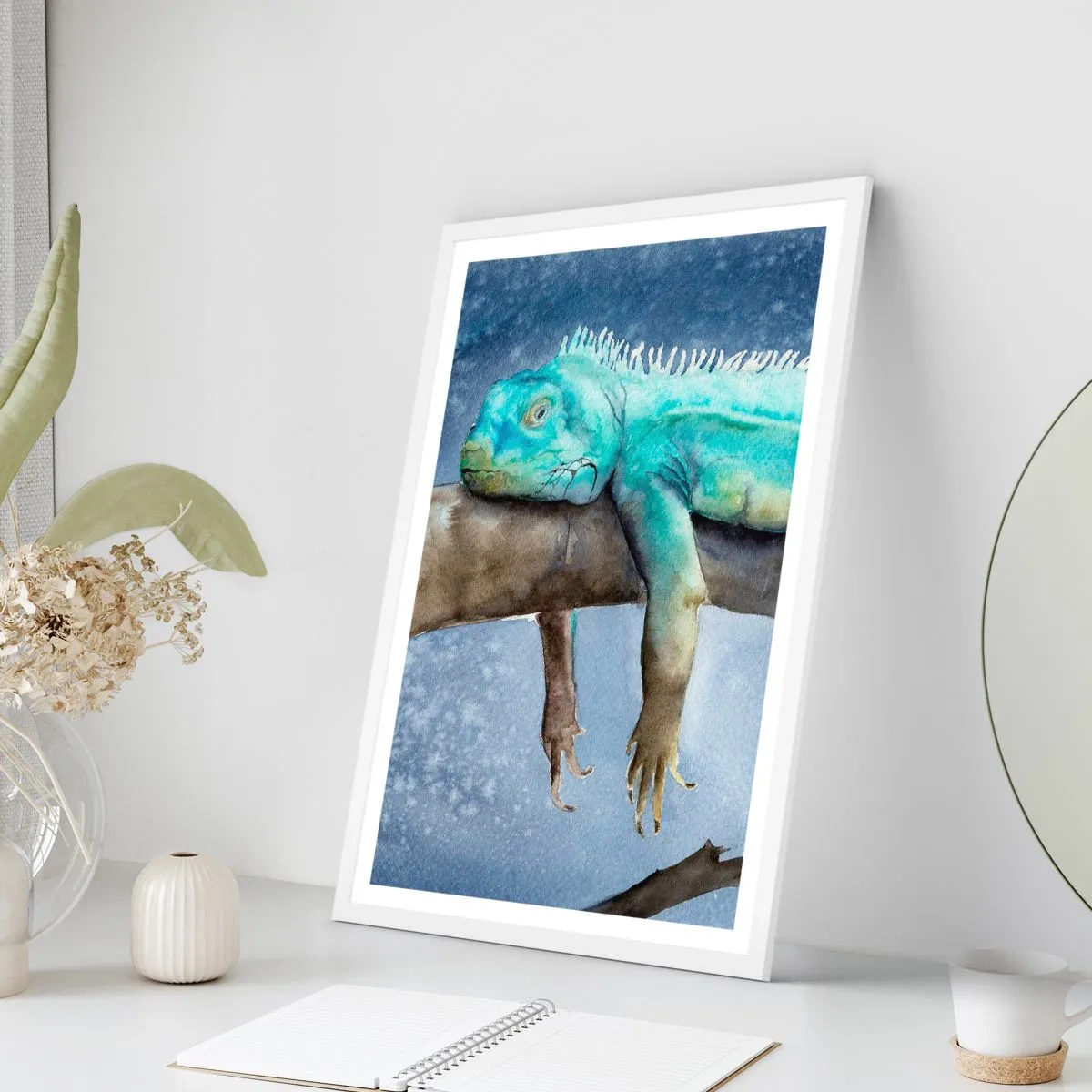 Poster in white frmae - It Feels Good - 50x70 cm