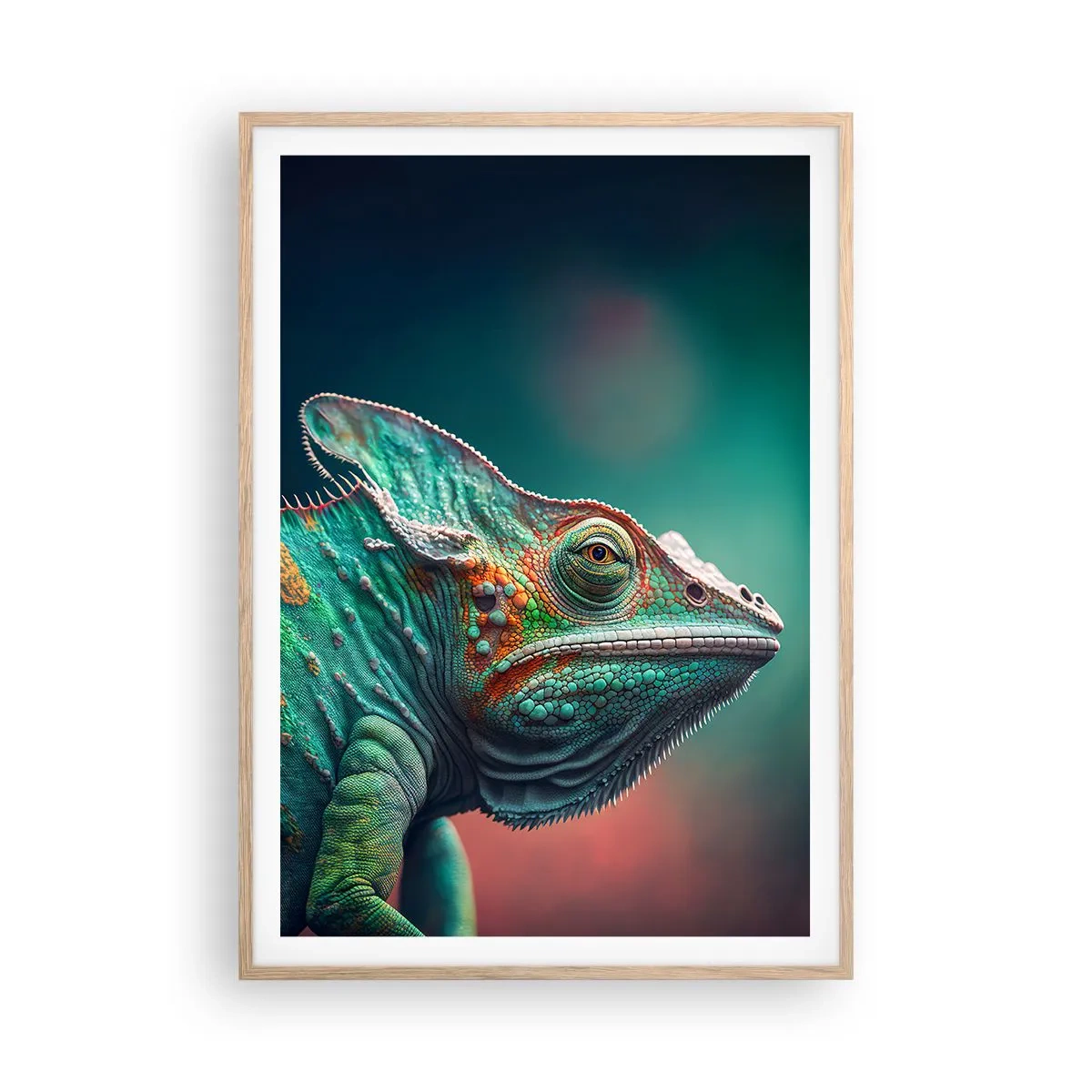 Poster in light oak frame - Can You See Me? That's Too Bad... - 70x100 cm