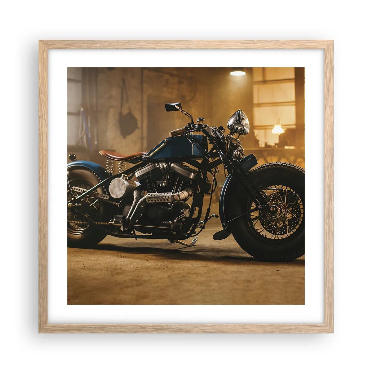 Poster in light oak frame - I Can Do Anything - 50x50 cm