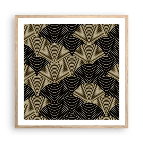 Poster in light oak frame - Unity in Multitude - 60x60 cm