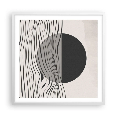 Poster in white frmae - Half Composition - 60x60 cm