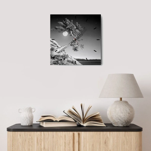 Wall clock - Clock on glass - Winning Warrior - 30x30 cm