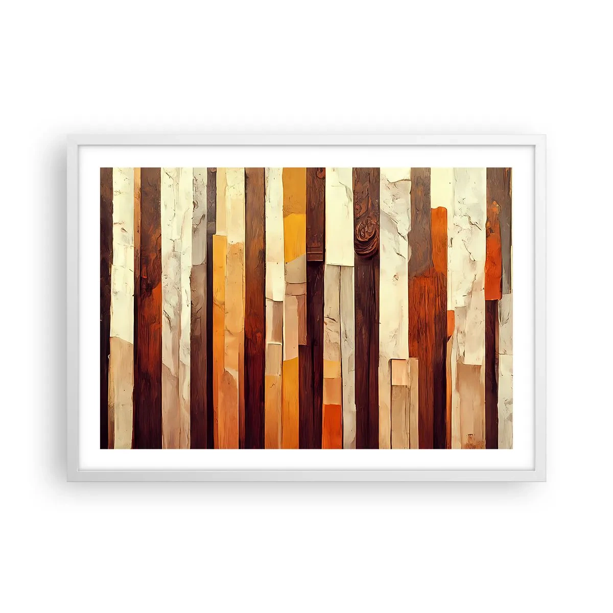 Poster in white frmae - Anthem of Forest Birds - 70x50 cm