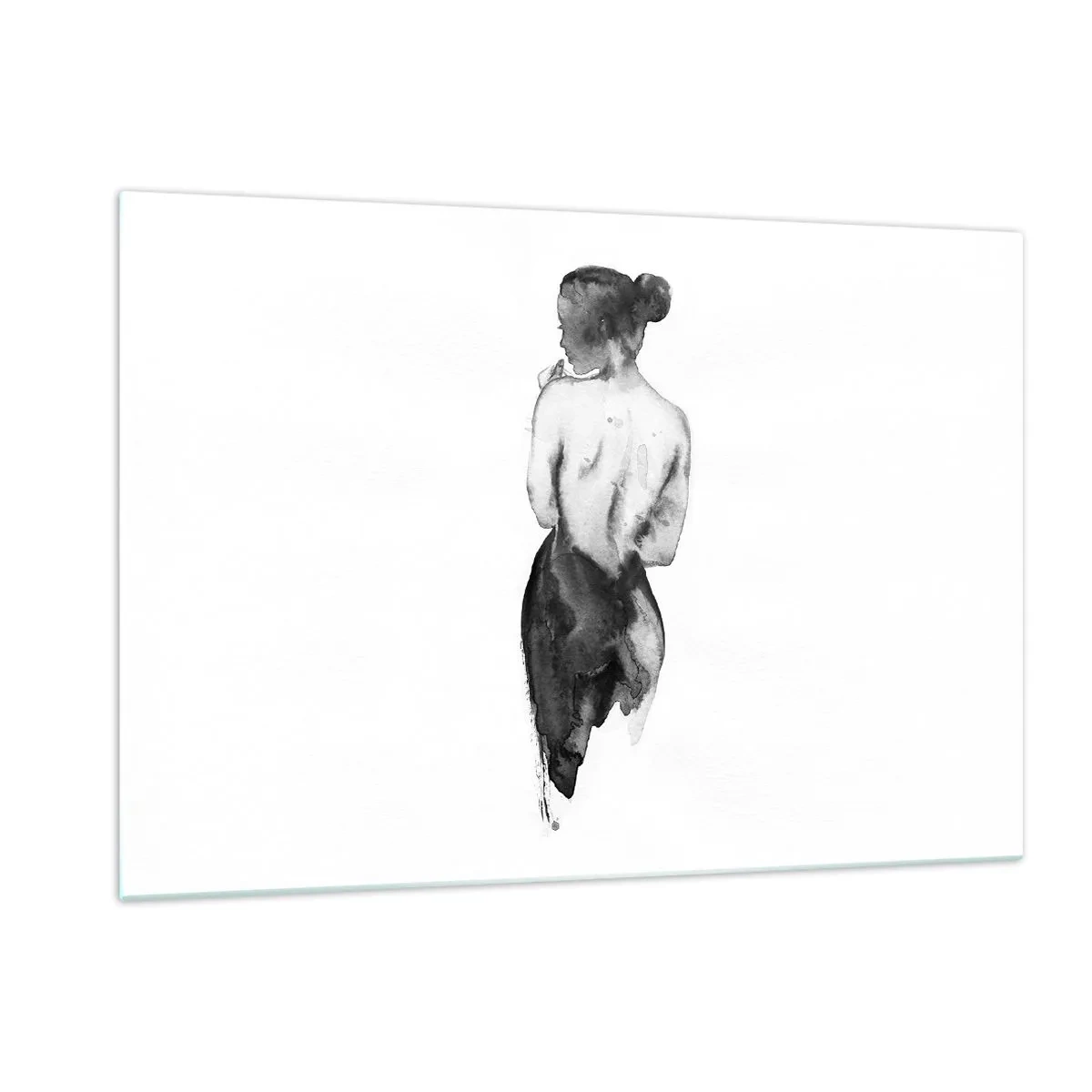 Glass picture - By Her Side the World Disappears - 120x80 cm