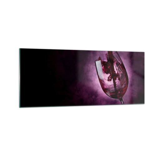 Glass picture - Scarlet? Carmine? No, Ruby. - 100x40 cm