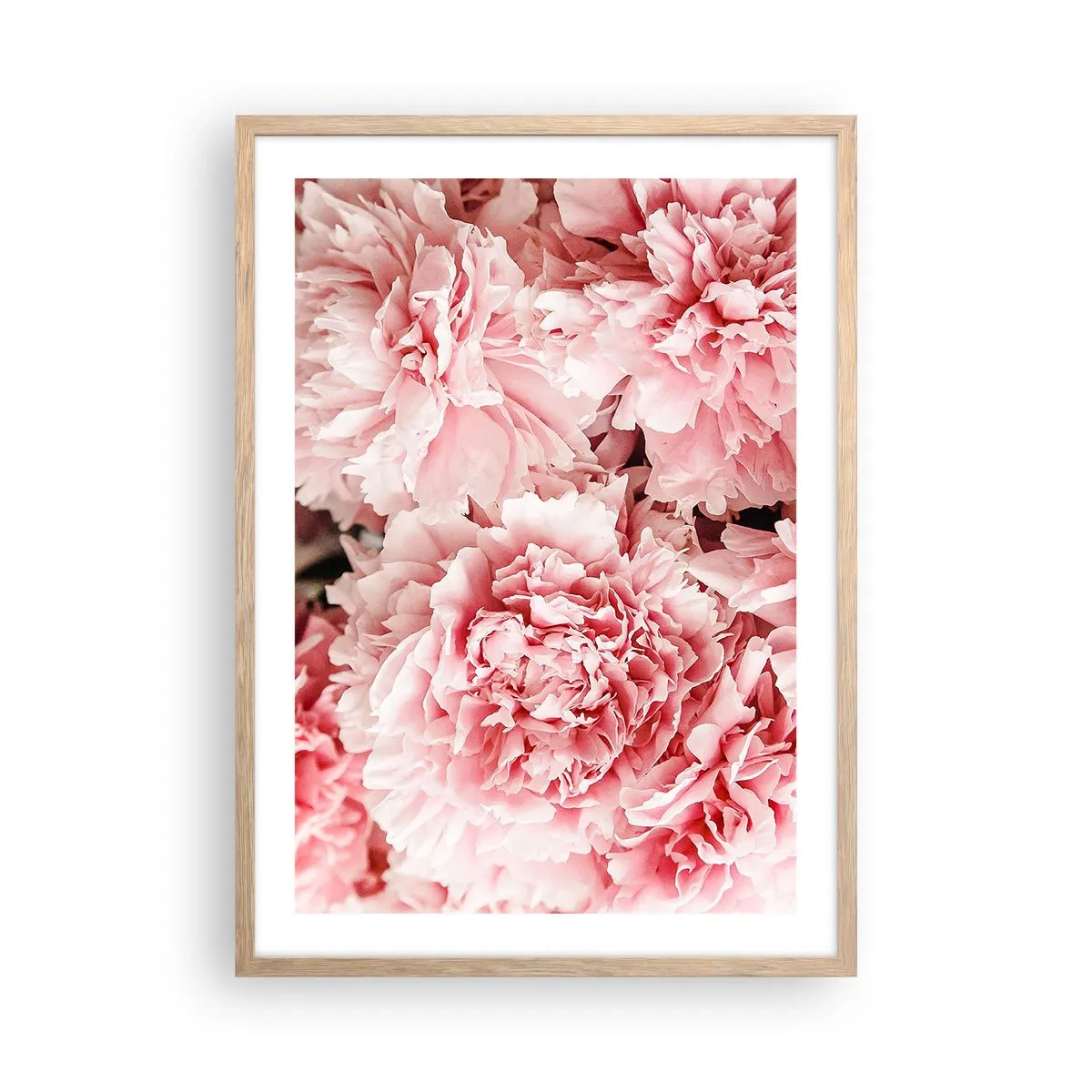 Poster in light oak frame - Pink Dreams - 50x70 cm