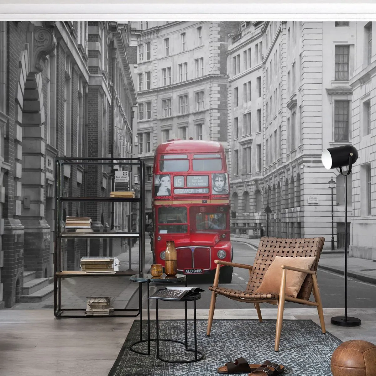 Photo Wallpaper Premium Canvas - Routine Doesn't Have to Be Grey - City, London, Architecture - 500x350 cm