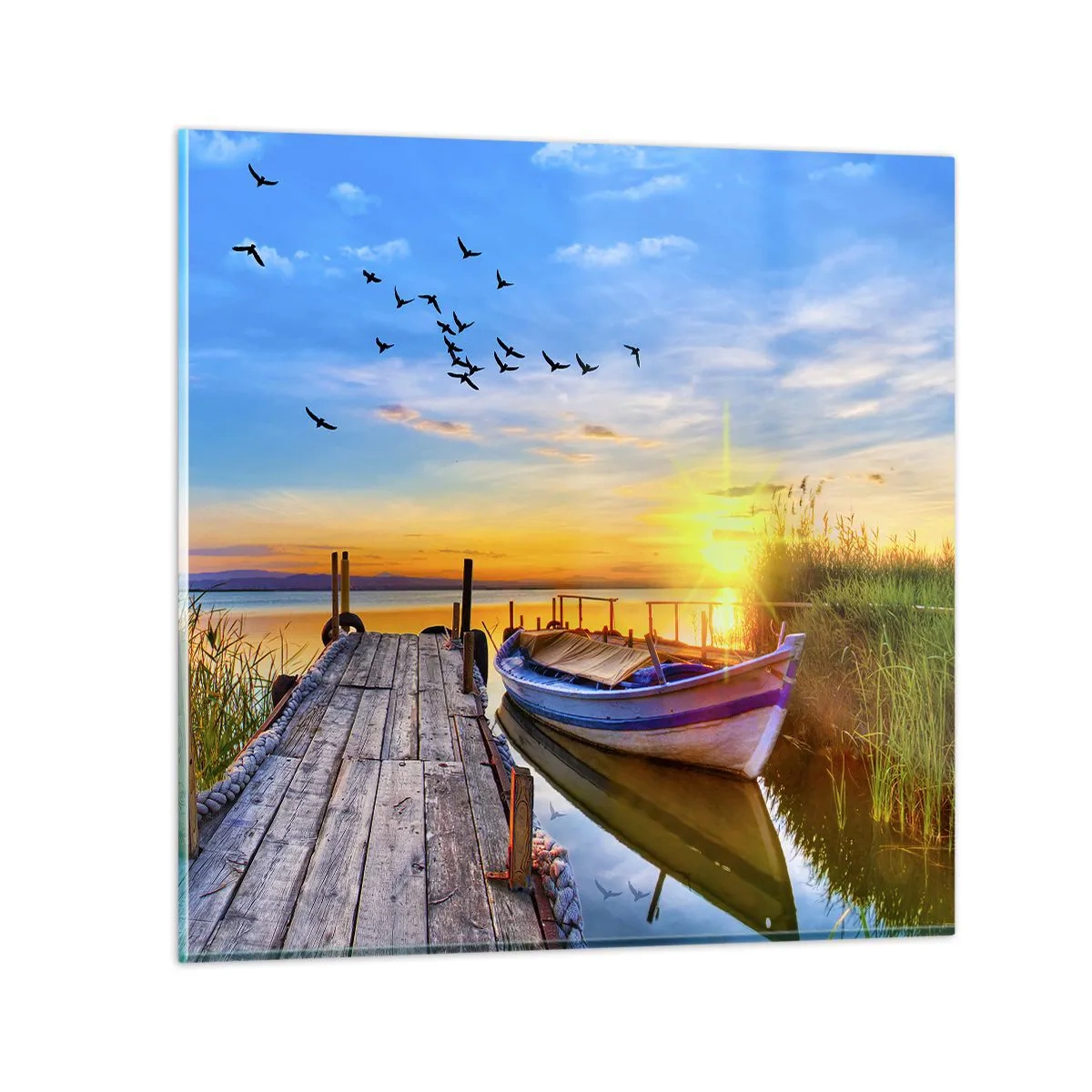 Glass picture - Goodbye, See You tomorrow - 70x70 cm