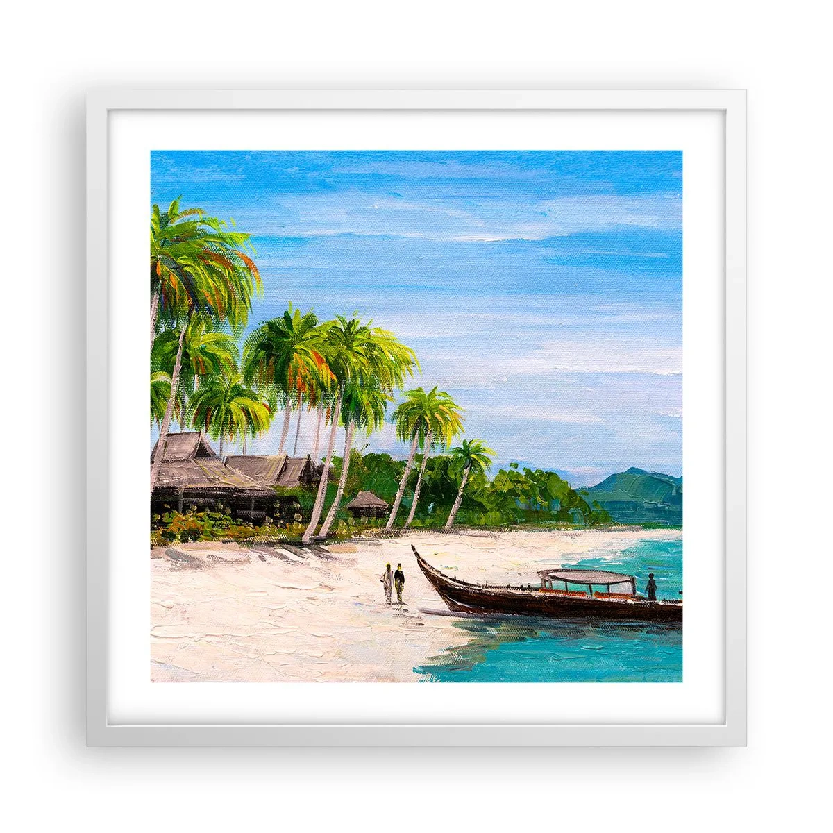 Poster in white frmae - Exotic Dream - 50x50 cm
