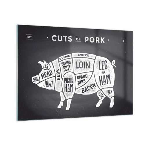 Glass picture - Butcher's Primer - 100x70 cm