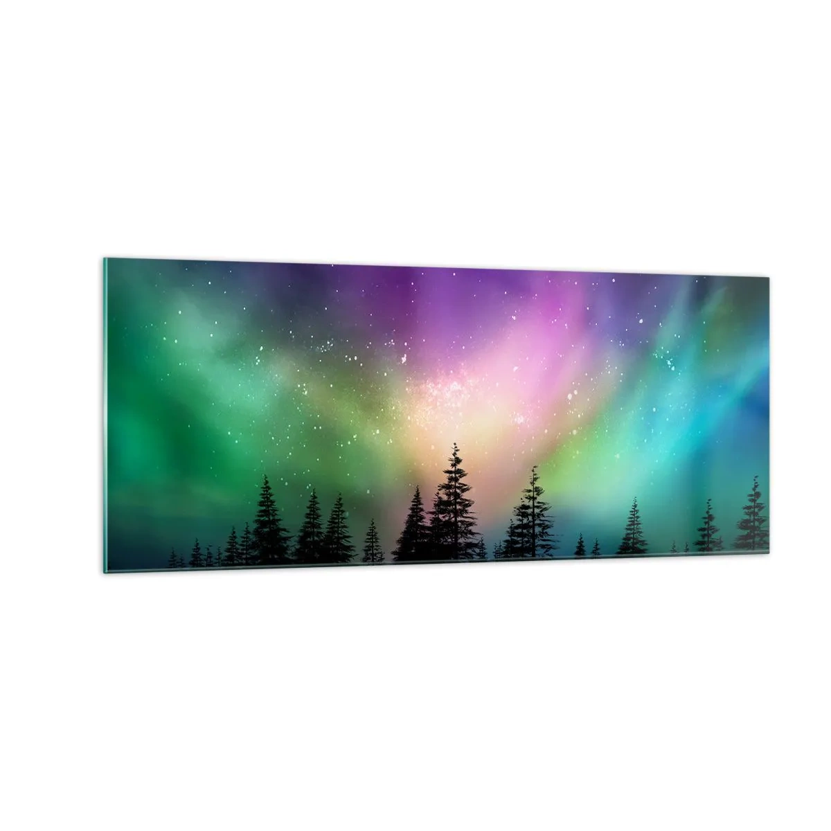 Glass picture - White Magic - 100x40 cm