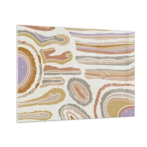 Glass picture - Colourful Cross-Sections - 100x70 cm