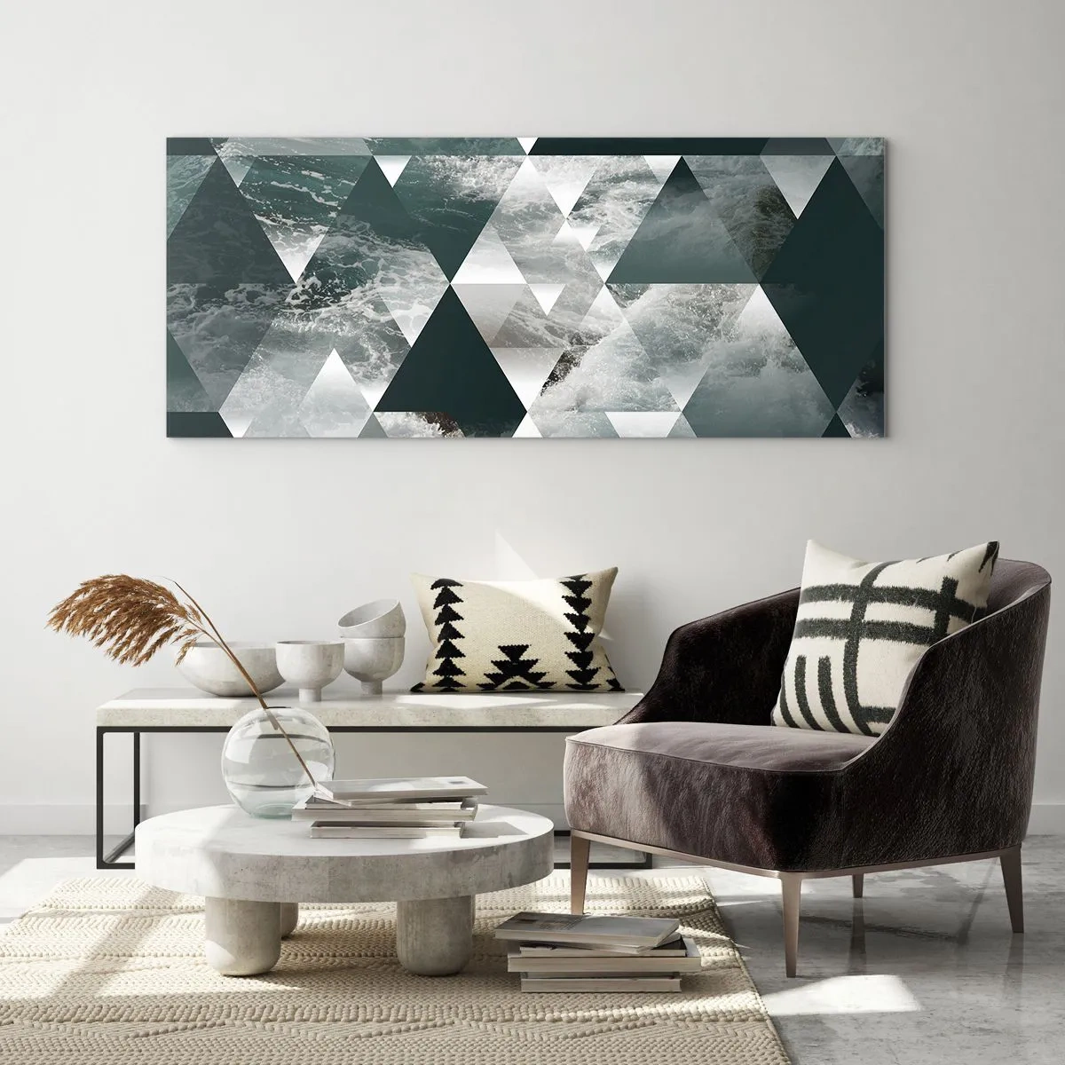 Glass picture - Crystal Perspective - 120x50 cm
