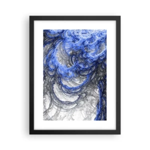 Poster in black frame - Birth of a Wave - 30x40 cm
