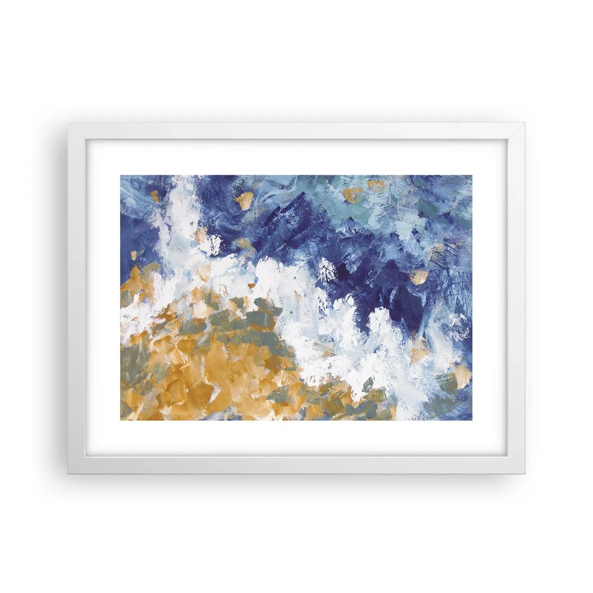 Poster in white frmae - The Dance of Elements - 40x30 cm