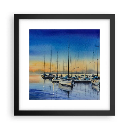 Poster in black frame - The End of a Good Day - 30x30 cm