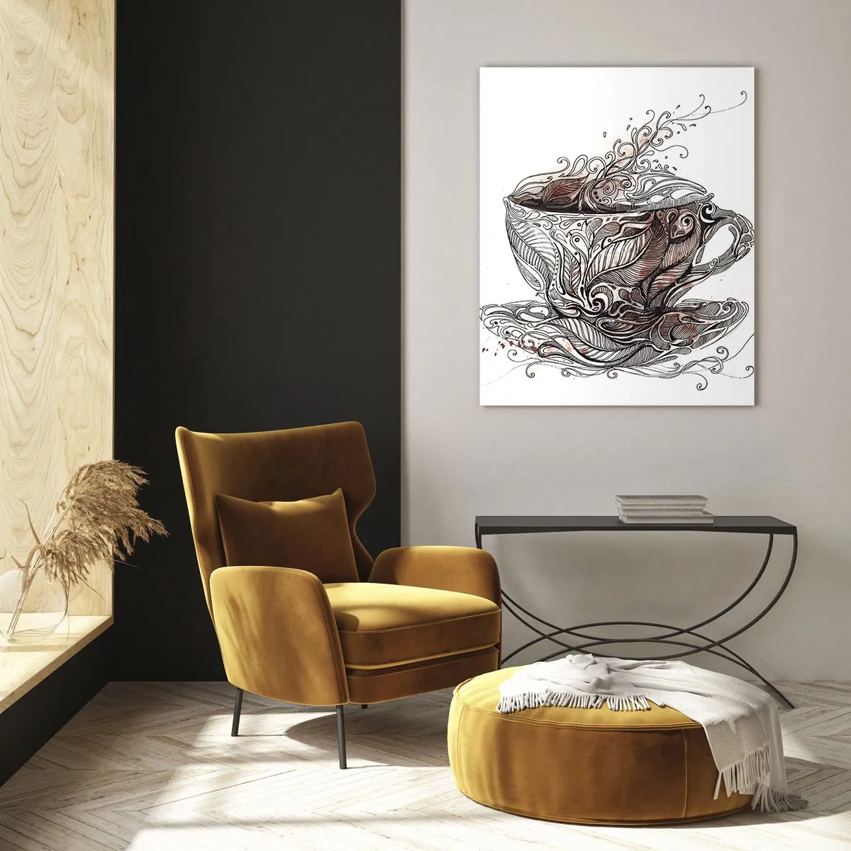 Glass picture - Tea Time - 50x70 cm