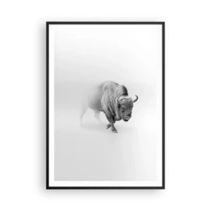 Poster in black frame - King of the Prairie - 70x100 cm