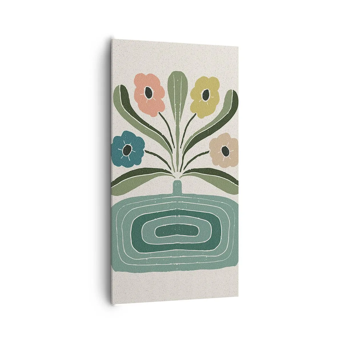 Canvas picture - Symmetrical Bouquet - 65x120 cm