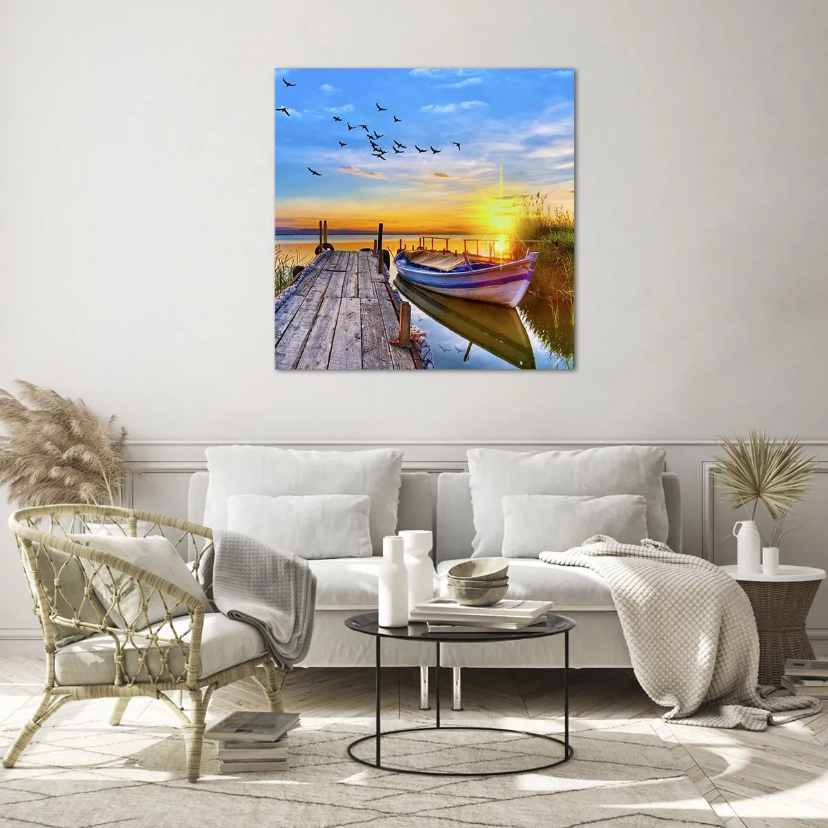 Glass picture - Goodbye, See You tomorrow - 40x40 cm