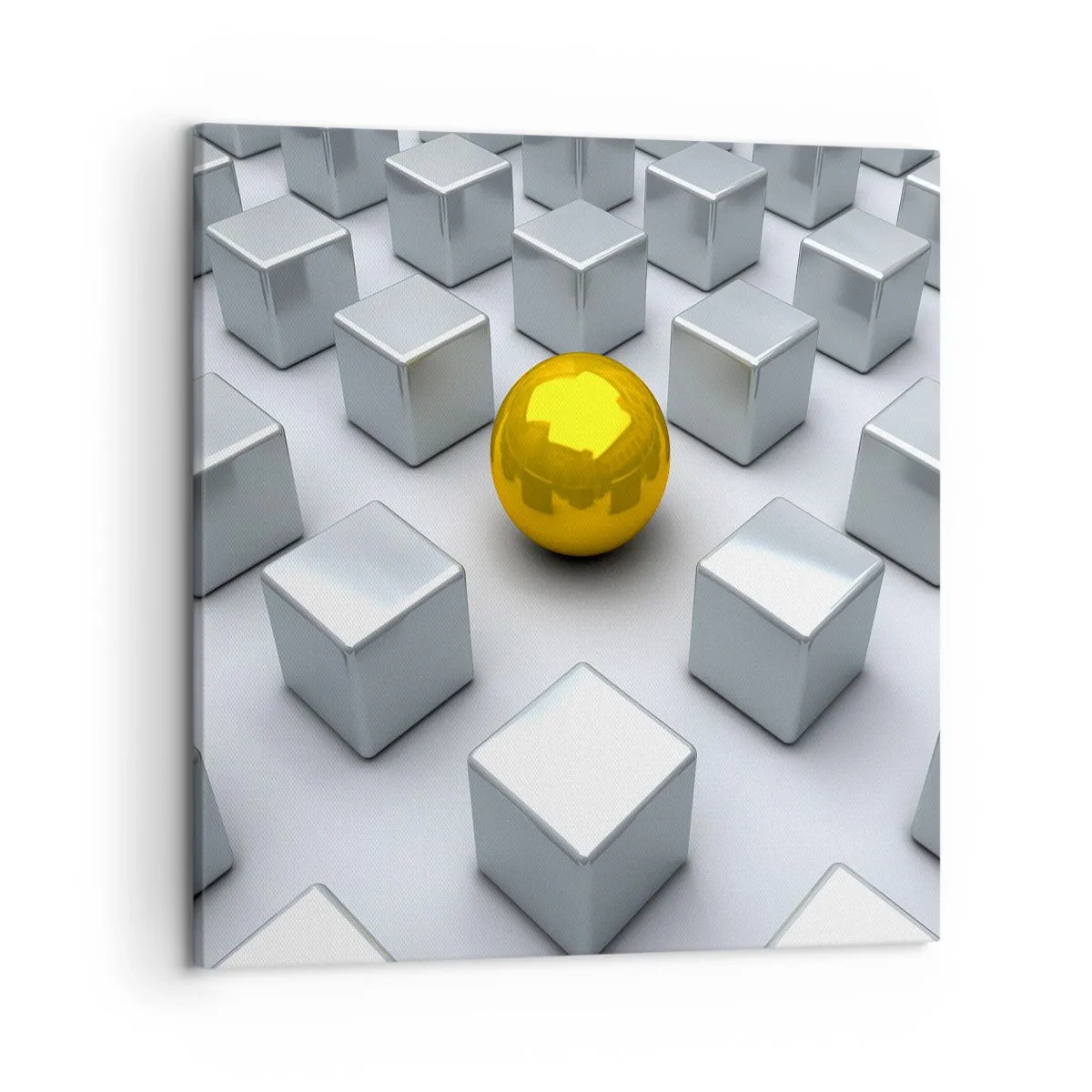 Canvas picture - Why Me? Geometric Composition. - 50x50 cm