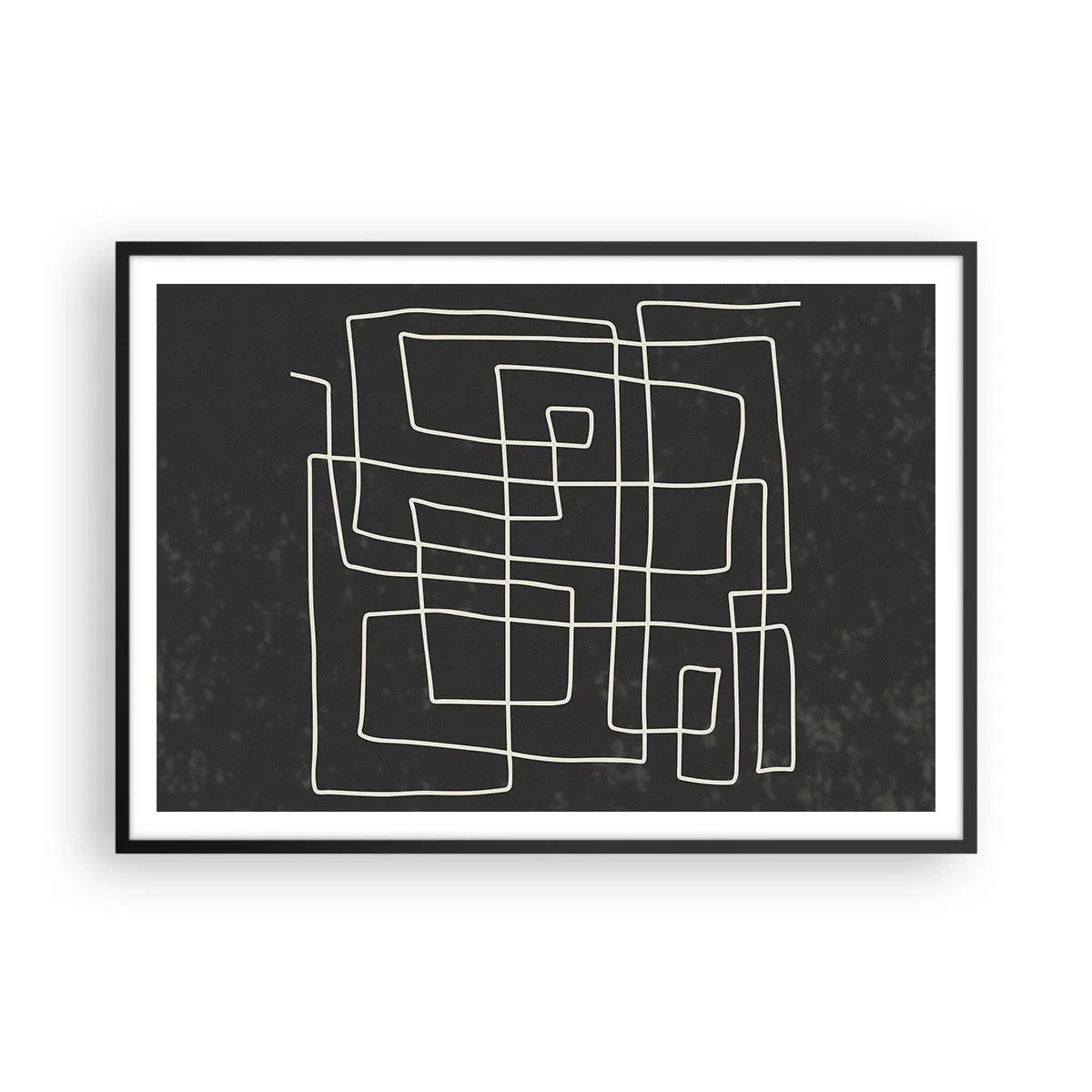 Poster in black frame - Not Too Straight - 100x70 cm