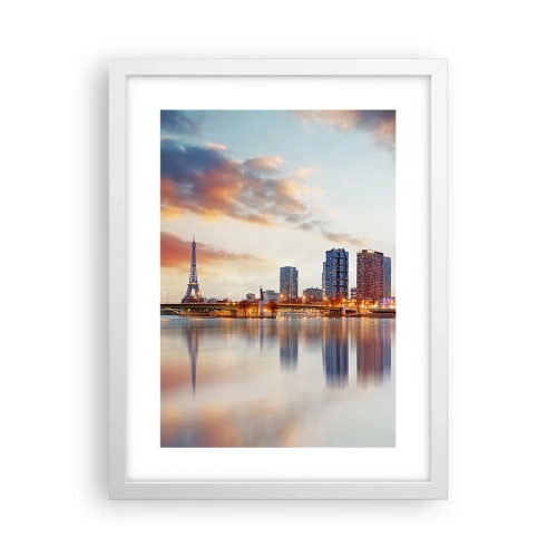 Poster in white frmae - Monumental Peace of Paris - 30x40 cm