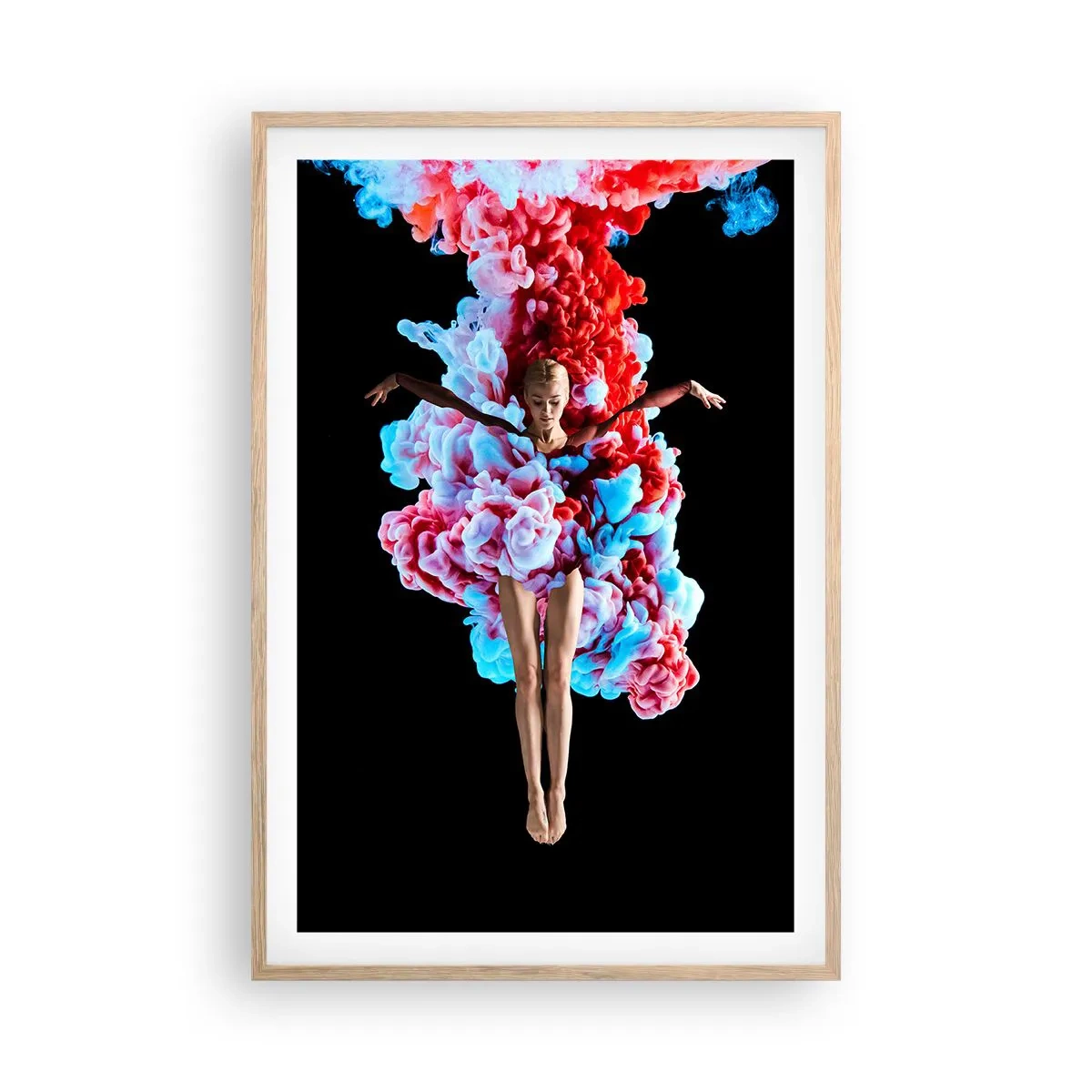Poster in light oak frame - In Full Bloom - 61x91 cm