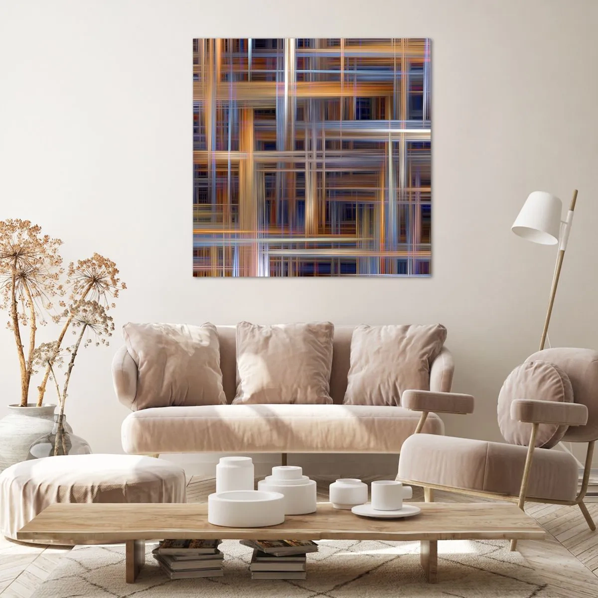 Canvas picture - Light Woven - 30x30 cm