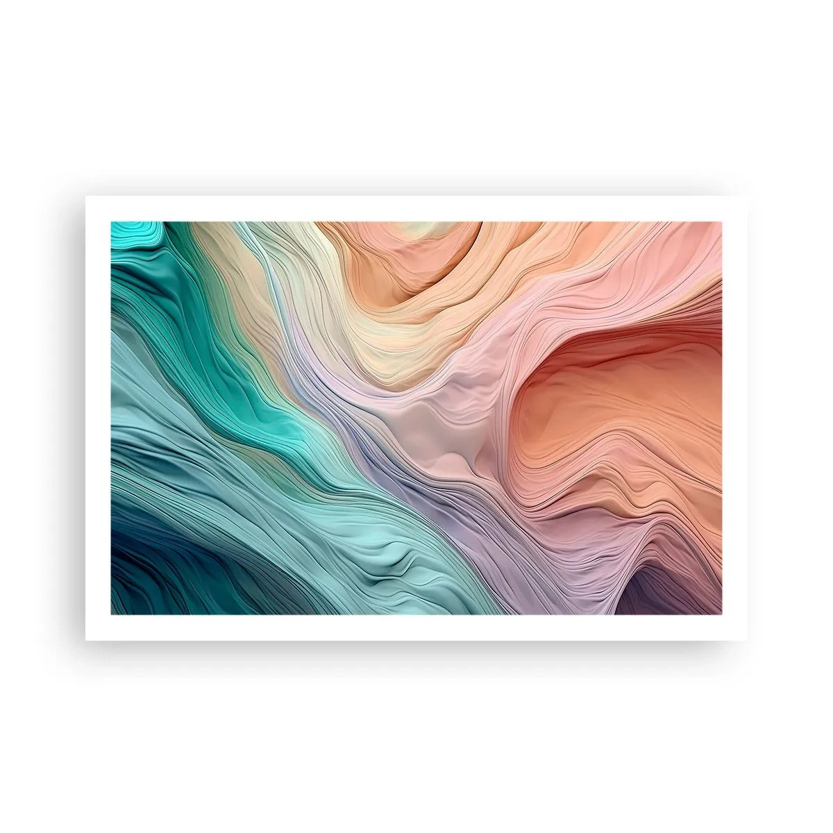 Poster - Rainbow Wave - 91x61 cm