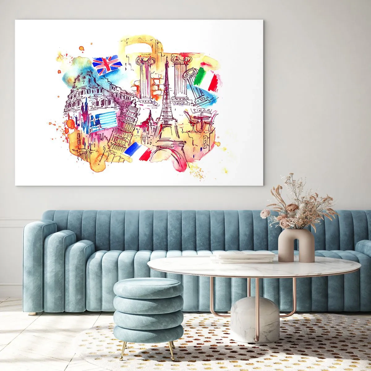 Glass picture - European Tour - 100x70 cm