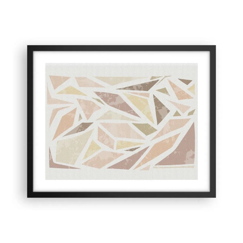 Poster in black frame - Stained Glass Composition - 50x40 cm