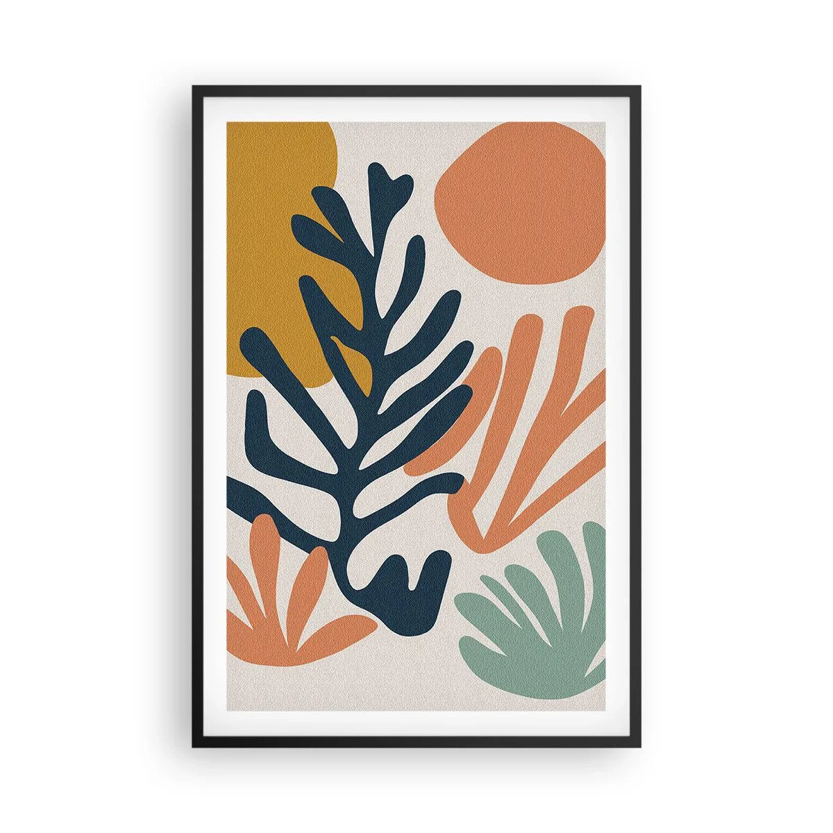 Poster in black frame - Coral Sea - 61x91 cm