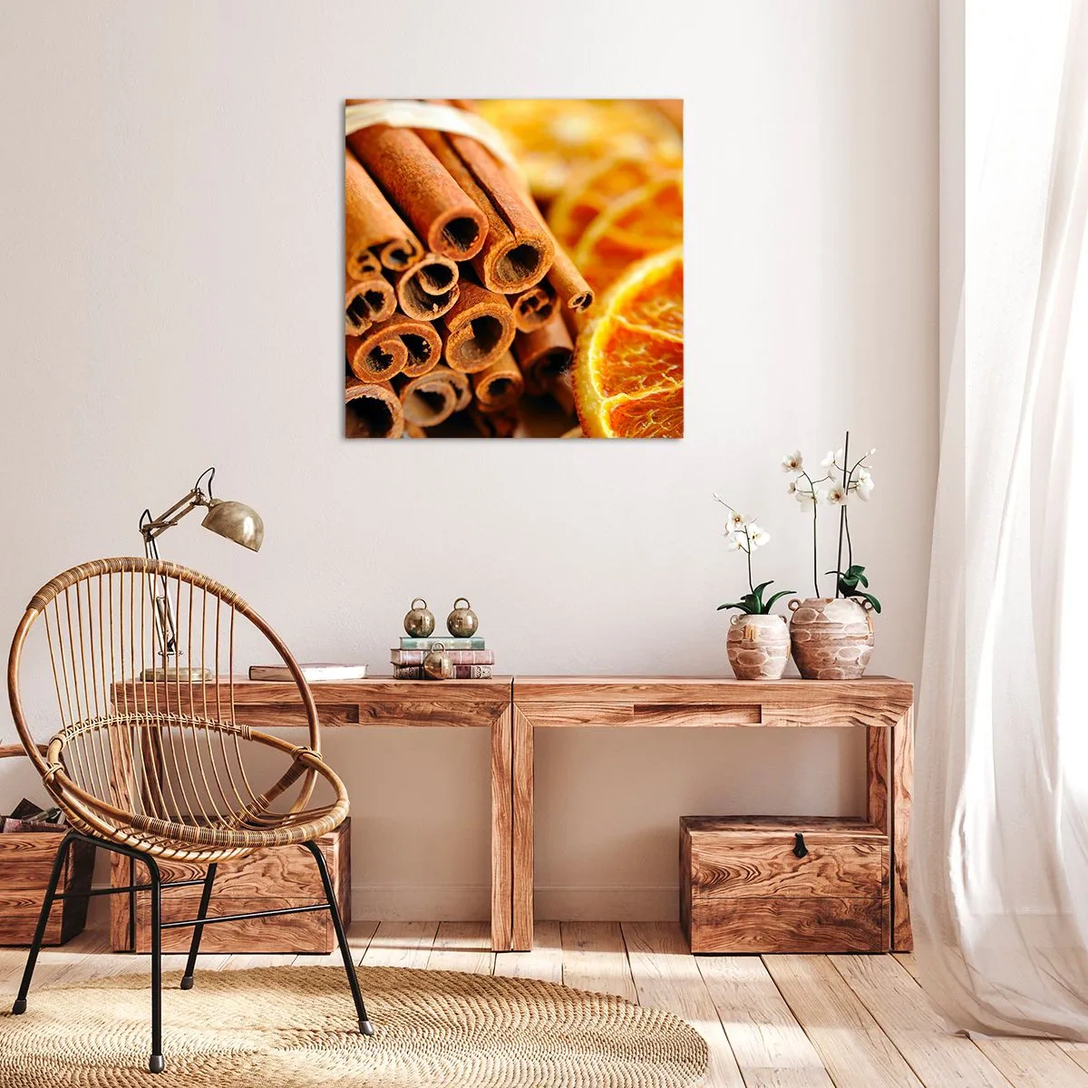 Canvas picture - Can You Smell the Aroma? - 30x30 cm