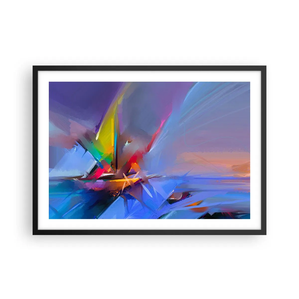 Poster in black frame - Flew like s Bird - 70x50 cm