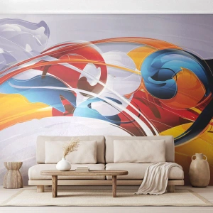 Photo Wallpaper Standard Eco - Dance of Elements - Abstraction, Piece, Graphics - 400x280 cm