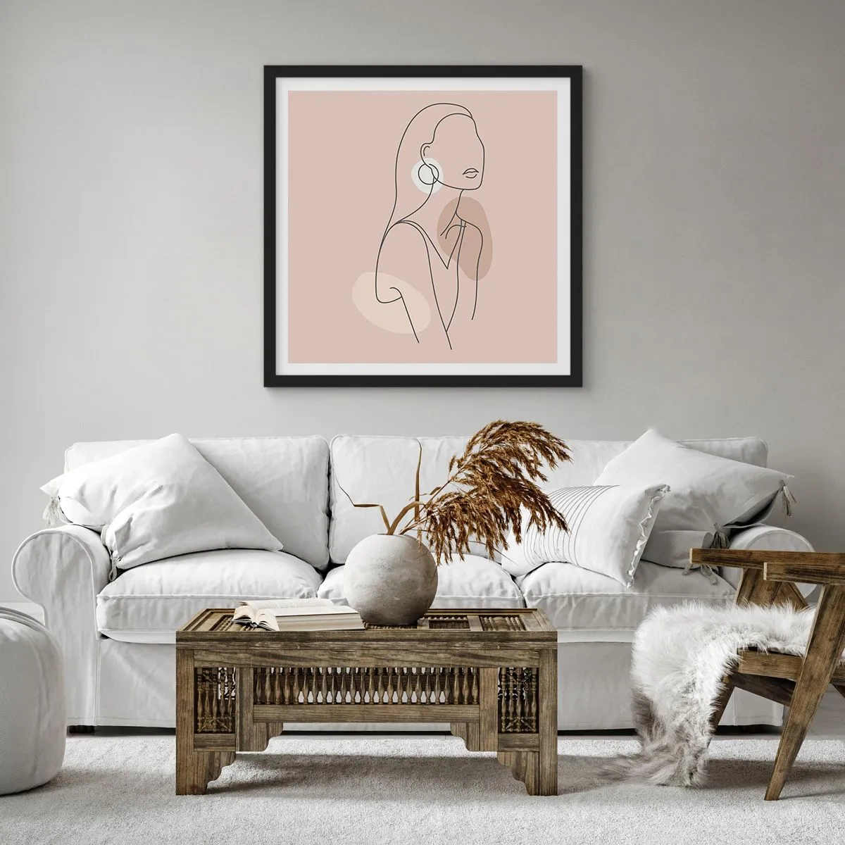 Poster in black frame - Icon of Girlhood - 60x60 cm