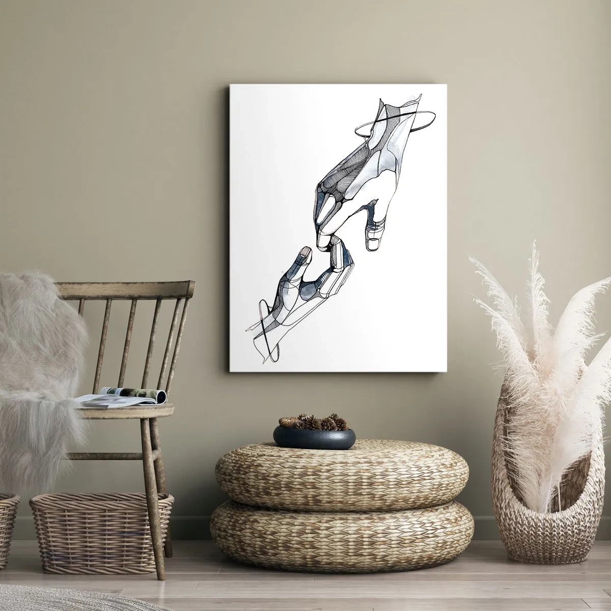 Canvas picture - Good Gesture - 55x100 cm