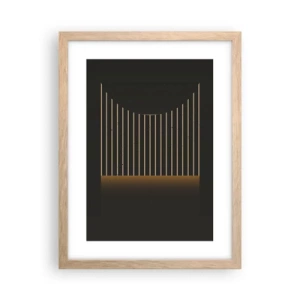 Poster in light oak frame - Investigating Darkness - 30x40 cm