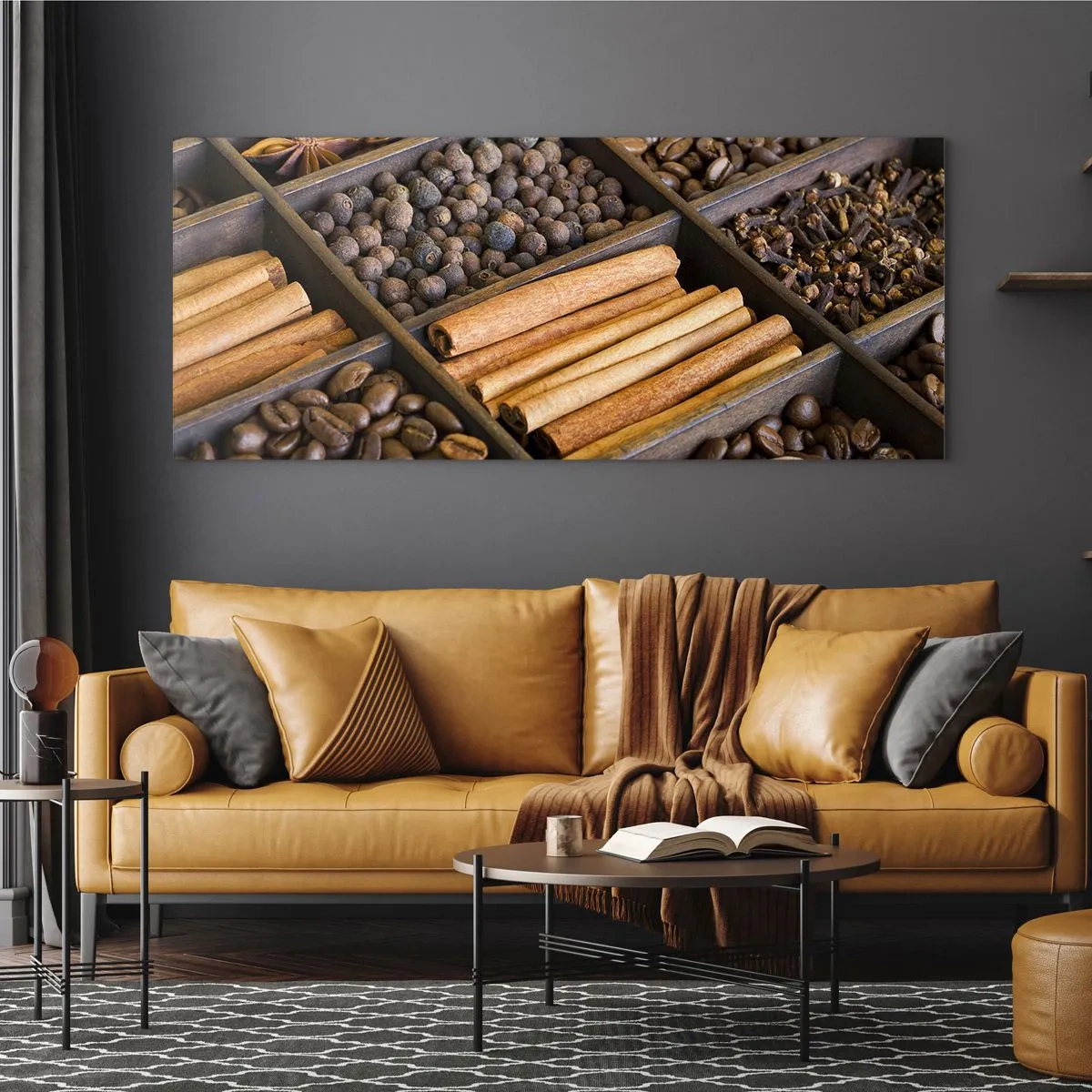 Glass picture - Treasury of Aromas - 90x30 cm