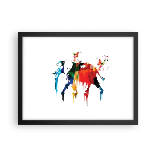 Poster in black frame - Everyone Can Dance - 40x30 cm