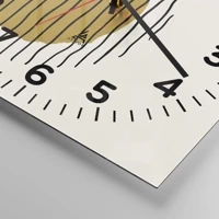 Clock face with numbers