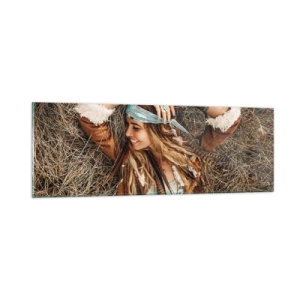 Glass picture - On the Way to the Summer of Love - 90x30 cm